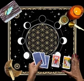 Sunak Bezi, Wiccan Malzemeleri, Spiritüel Tarot Bezi Astroloji Tarot Duvar Dekoru, Kutsal Bez - 1