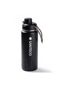 HAERS SİYAH ÇİFT KATMANLI  PASLANMAZ ÇELİK TERMOS SU ŞİŞESİ 710ML - 1