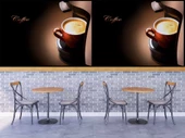 Kahve Makineli Cafe Duvar Kağıdı Baskı - 4