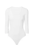 Lilitime 311 Uzun Kol Çıtçıtlı Beyaz Kadın Body - 1