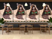 Kahve Öğütme Makinesi Cafe Duvar Kağıdı Baskı - 3