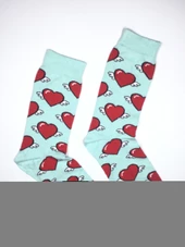 3'lü Parfümlü Özel Seri Sevgili Kadın Çorabı klp3 - 3