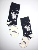 2 Çift Uzay Özel Temalı Parfümlü Soket Kadın Çorap uzay2 - 1