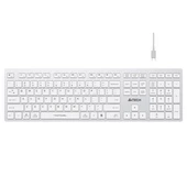 A4-TECH FBX50C BEYAZ BLUETOOTH+2.4G NANO MM SARJ EDILEBILIR KABLOSUZ KLAVYE - 1