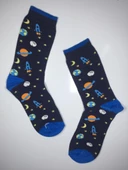 2 Çift Uzay Özel Temalı Parfümlü Soket Kadın Çorap uzay2 - 3