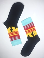 3 Çift Kaktüs Temalı Unisex Soket Çorap kak3 - 3