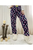 Cepsiz Kışlık Polar Kadın Pijama Altı Tek Alt je23 - 1