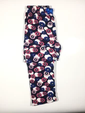 Puantiyeli Cepsiz Kışlık Polar Kadın Pijama Altı - 1