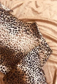 Leopar Desenli Ipeksi Bayan Süet Pijama Altı - 2