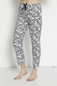 Cepsiz Yazlık Kadın Pijama Altı B24 - 5