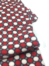 Puantiyeli Cepsiz Kışlık Polar Kadın Pijama Altı - 8