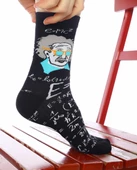 Albert Einstein Desen Soket Kadın Çorap - 1