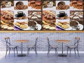 Kahve & Atıştırmalık Cafe Duvar Kağıdı Baskı - 4