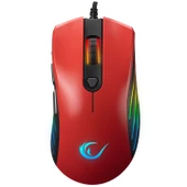 Mouse Oyuncu RGB Ledli 7 Tuşlu Makrolu 6400 Dpi Rampage SMX-R33 Limbo Kırmızı - 2