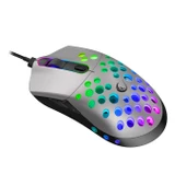 Mouse Oyuncu Ultra Hafif RGB Ledli 12000 Dpi Rampage SMX-R66 ROCKET Gümüş - 3