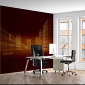 Apartman Çizimi Emlak ve Gayrimenkul Duvar Kağıdı Baskı thumbnail 1