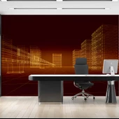 Apartman Çizimi Emlak ve Gayrimenkul Duvar Kağıdı Baskı thumbnail 2