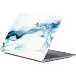 Codegen Apple 13" Macbook Pro A1706 A1708 A1989 A2159 A2338 Mavi Mermer Kılıf Koruyucu Kapak CMPT-133BM - 1