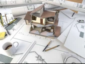 Mimari Ev Projesi Emlak ve Gayrimenkul Duvar Kağıdı Baskı thumbnail 4