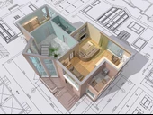 Mimari Çizim Emlak ve Gayrimenkul Duvar Kağıdı Baskı thumbnail 4