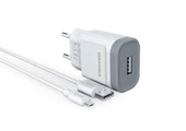 Dramex D21M 2.0A 1mt Kablolu Micro USB Şarj Cihazı - Beyaz - 1