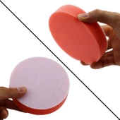 Oto Araç Araba Pasta Cila Polisaj Süngeri 115 mm Cırtlı Kaporta Parlatıcı Çizik Giderici Parlatma Pedi thumbnail 5