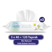 Sleepy Bio Natural Islak Havlu Mendil 3x40 120 Yaprak - 1