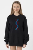 Bordo Mavi Dna Siyah Kadın 2ip Sweatshirt - 1