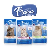 Plaisir Care 85Gr Pouch Hairball Control - Tüy yumağı Kontrol 1Adet Yaş Kedi Maması thumbnail 3