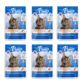 Plaisir Care 85Gr Pouch Hairball Control - Tüy yumağı Kontrol 6Adet Yaş Kedi Maması - 1