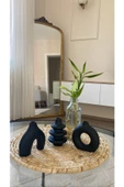 10 Cm Minimal Vazo Set 3'lü Bohem Minyatür Dekoratif Vazo | OG-9 | - 1