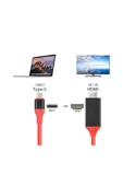 Alfais 4330 Usb Type C 3.1 To Hdmi Çevirici Dönüştürücü Tv Bağlama Kablosu - 3