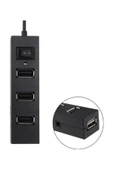 Alfais 4862 4 Port Usb 2.0 Hub Usb Çoğaltıcı Usb Çoklayıcı Anahtarlı Switch - 4