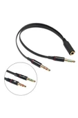 ŞHN'Shopping Kulaklık Çevirici Mikrofon Kulaklık Ayırıcı Aparat 3.5mm Pc Telefon Çevirici Ara Kablo - 1