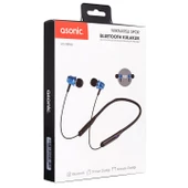 Kulaklık Mikrofonlu Bluetooth Spor Boyun Askılı Mıknatıslı Asonic AS-XBK65 - 1