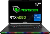 Monster Semruk S7 V9.1 i7-13700HX 32 GB 1 TB SSD RTX4060 17" FreeDOS Gaming Laptop - 1