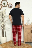 Nisanca Yazlık %100 Pamuk Kısa Kollu Erkek Pijama Takımı - 11