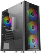 Xigmatek EN45594 GRIP PSU YOK  4 Adet Rainow Fanlı Mesh Panel & Tempered Camlı Gaming Oyuncu - 1