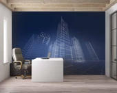 Soyut Bina Projesi Gayrimenkul Emlak ve Gayrimenkul Duvar Kağıdı Baskı thumbnail 3