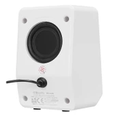 Hoparlör Speaker Usb 1+1 3W*2 Rgb Aydınlatmalı Mikado MD-178 Beyaz - 2