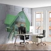 Ev Projesi Mimari Gayrimenkul Emlak ve Gayrimenkul Duvar Kağıdı Baskı thumbnail 1