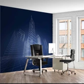 Soyut Bina Projesi Gayrimenkul Emlak ve Gayrimenkul Duvar Kağıdı Baskı thumbnail 1