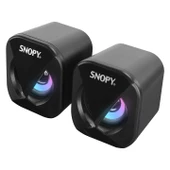 Hoparlör Speaker Usb 1+1 2W*2 Led Işıklı Snopy SN83U - 2