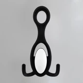 İlknur 5 Adet Portmanto Vestiyer Duvar Askısı Metal Dolap Elbise Askılığı Askılık Siyah Beyaz 5 Adet thumbnail 6