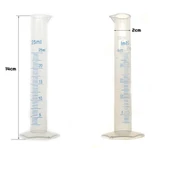 25ml ml Uzun Form Silindir Plastik Polipropilen Mezür Kabartma - 1