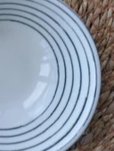 Siyah Beyaz Çizgi 2 li Kase Sunum - 2