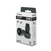 Syrox SC30B 3.1A 30W PD Q.C. 3.0 1xType-C + 1xUSB Çıkışlı Hızlı Araç Şarj Cihazı - Siyah - 2