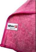 Silver Home Kareli Mikrofiber Temizlik Toz Cam Bezi -55 Gr. -300 Kalite -40x40 Cm. -5 Adetlik Paket - 4