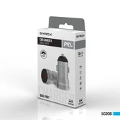 Syrox SC20B 3.1A 20W 2xUSB Çıkışlı Hızlı Araç Şarj Cihazı - Gri thumbnail 2