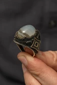 Yemen Akik Taşlı 925 Gümüş Erkek Yüzük thumbnail 5